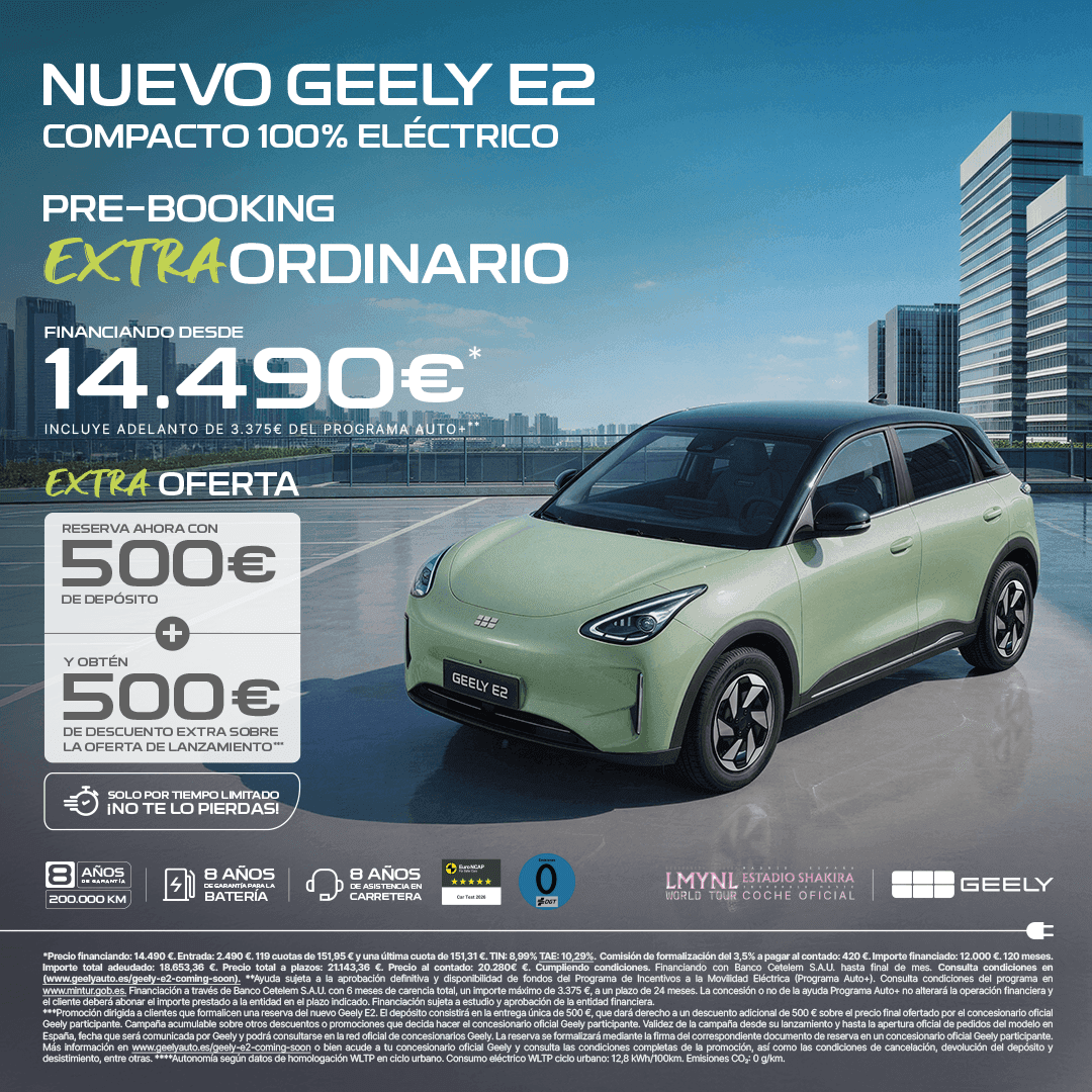 Nou Geely E2 des de 14.490 €*