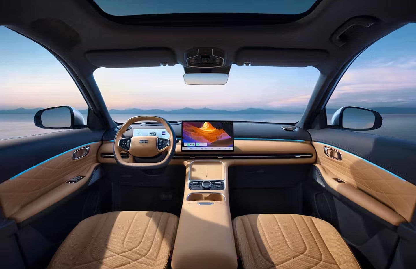 Interior del nuevo Geely Starray EM-i en GEELY Oliva Motor