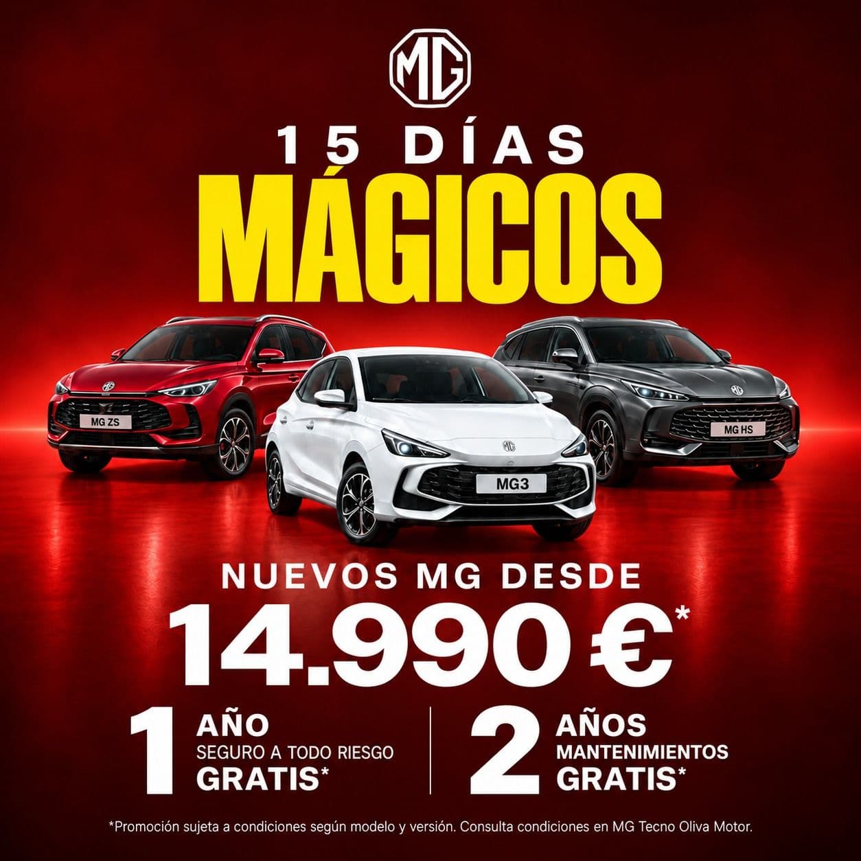 Dies màgics MG: cotxes nous des de 14.990€
