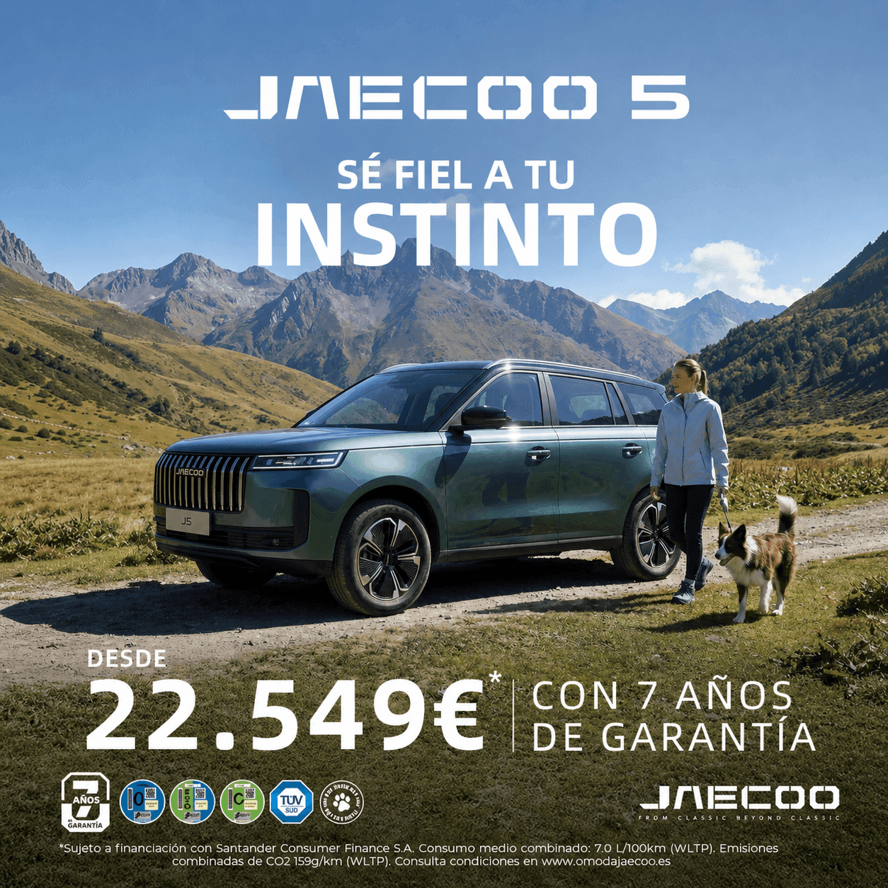 ¡Desafía el camino con JAECOO 5 HEV desde 22.549 €!