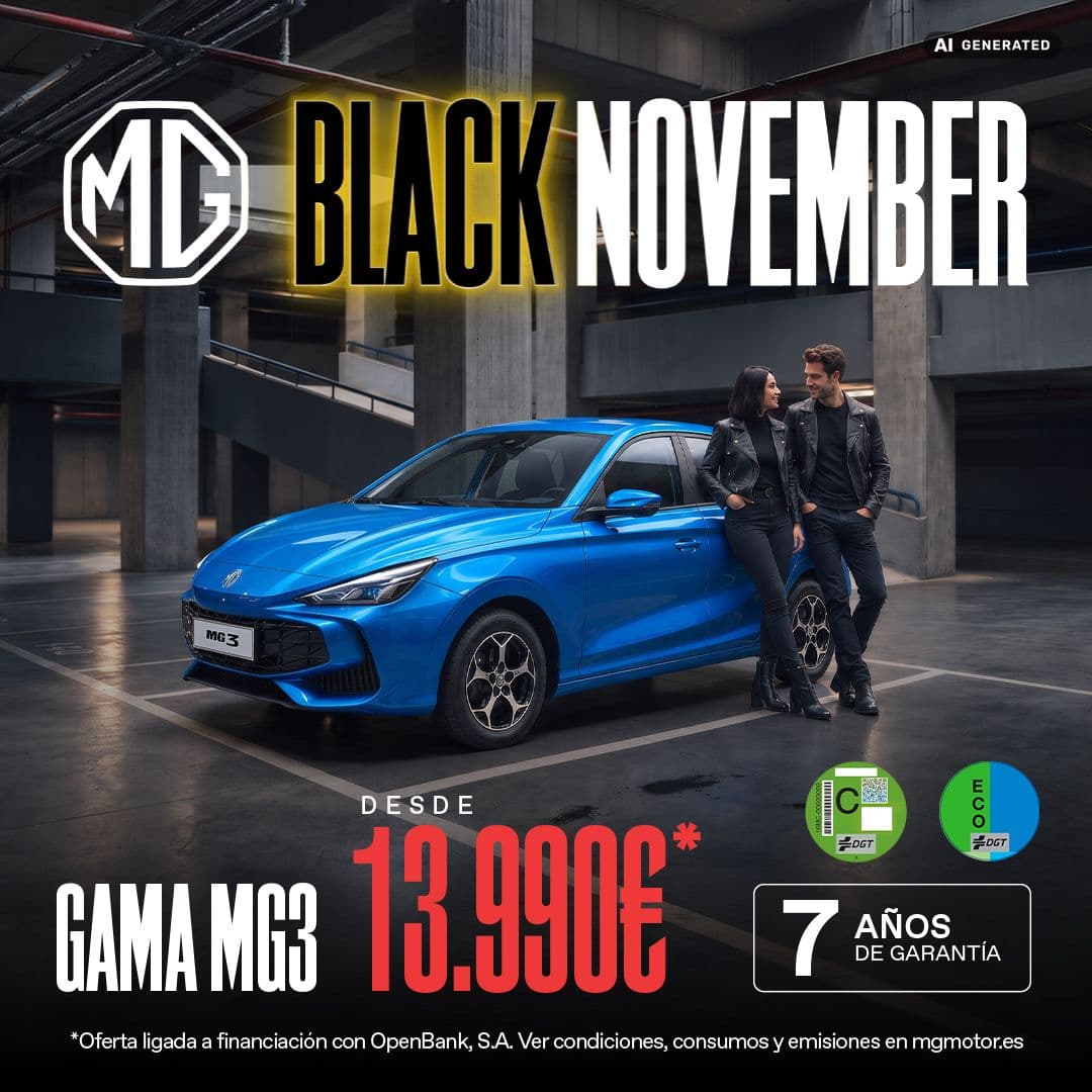 ¡Black November en MG Tecno Oliva Motor!