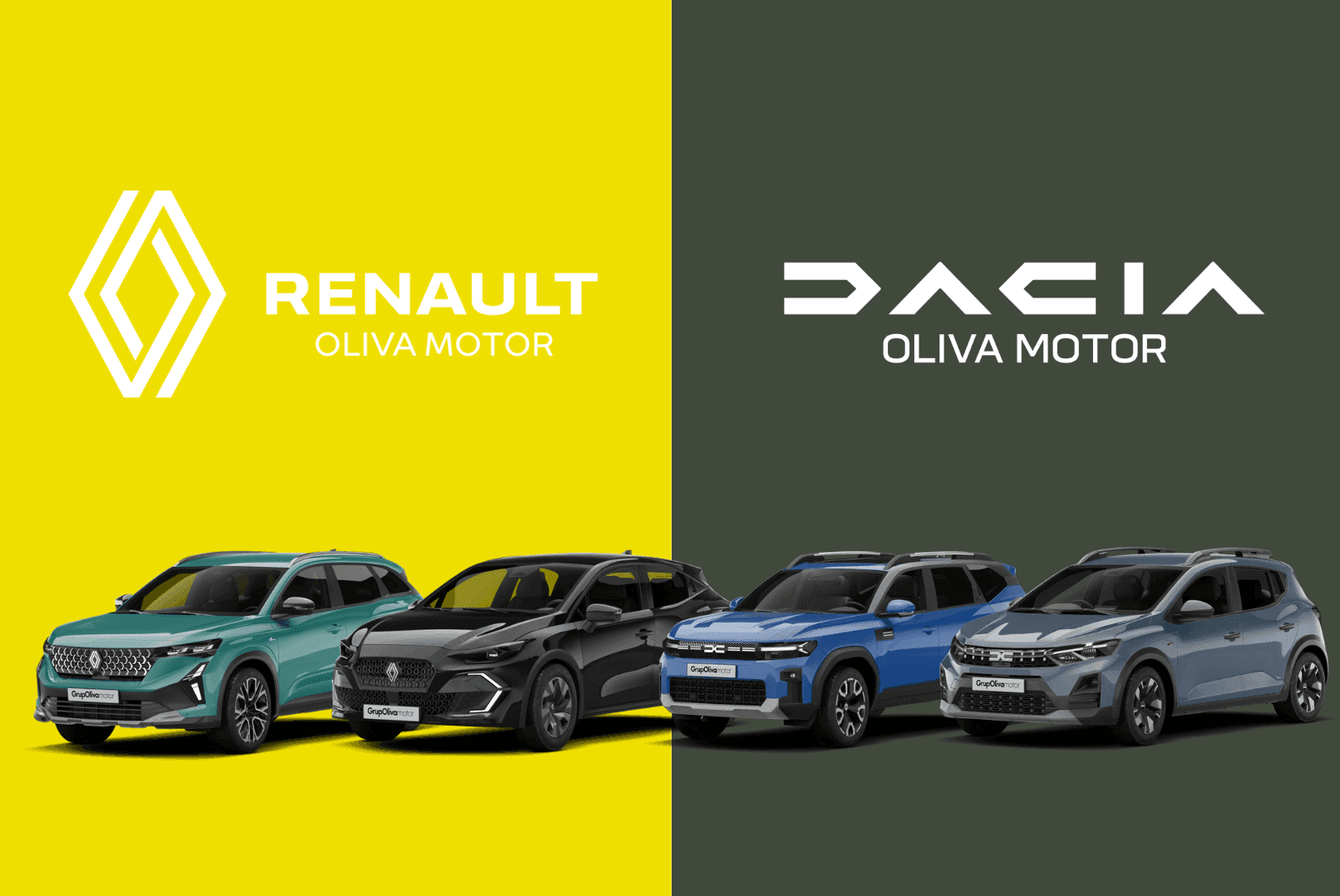 Concessionari oficial de cotxes Renault i Dacia a Les Gavarres Tarragona de Grup Oliva Motor.