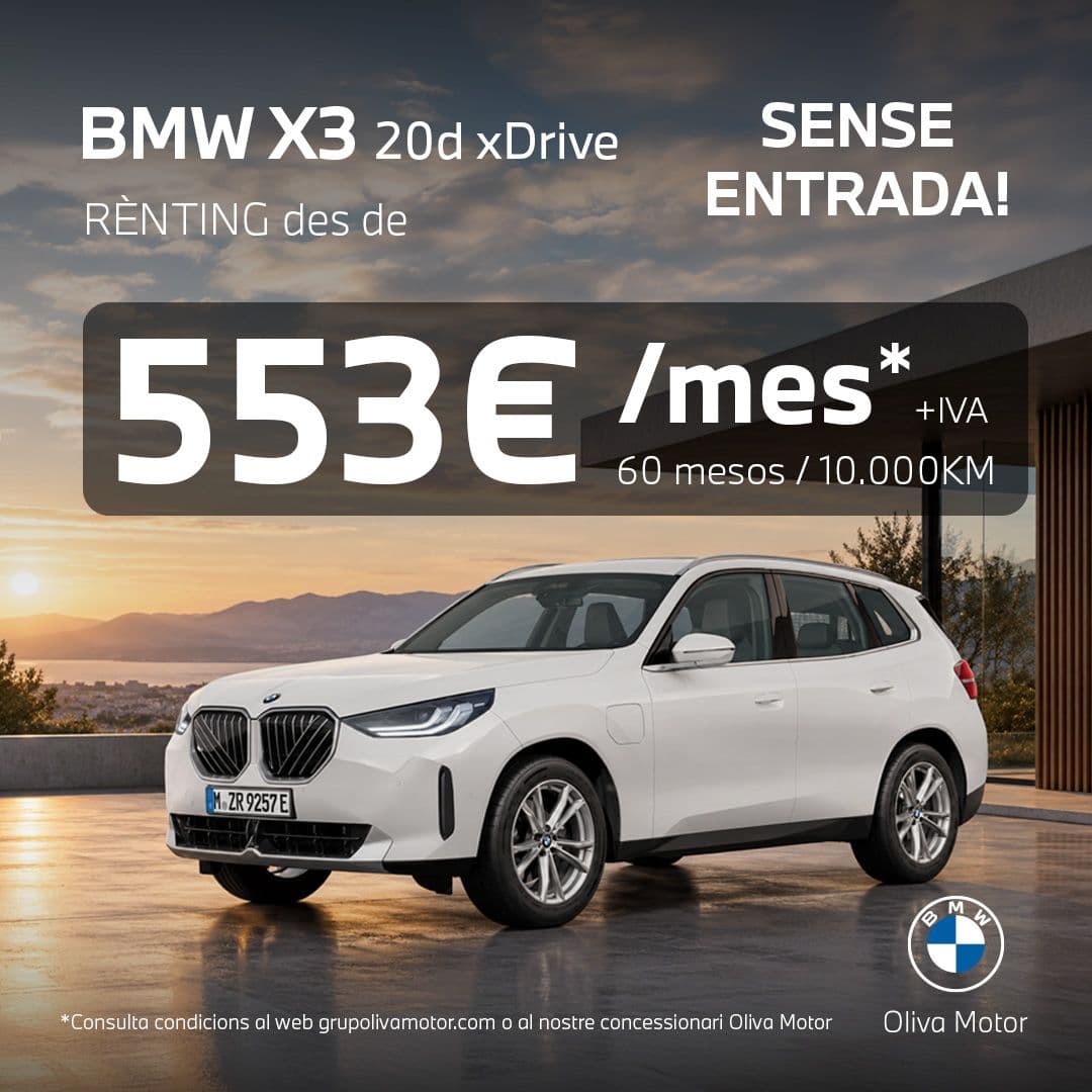RÈNTING TOT INCLÒS! X3 DES DE 553€/mes